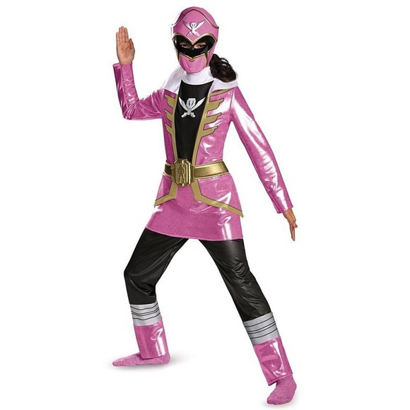 Disguise Other - Pink Power Ranger Halloween Costume & Mask Sz S
